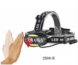 30000 Lumen Headlight 4* Xm-L T6 +2*COB USB Rechargeable 6 LED Induction Headlamp