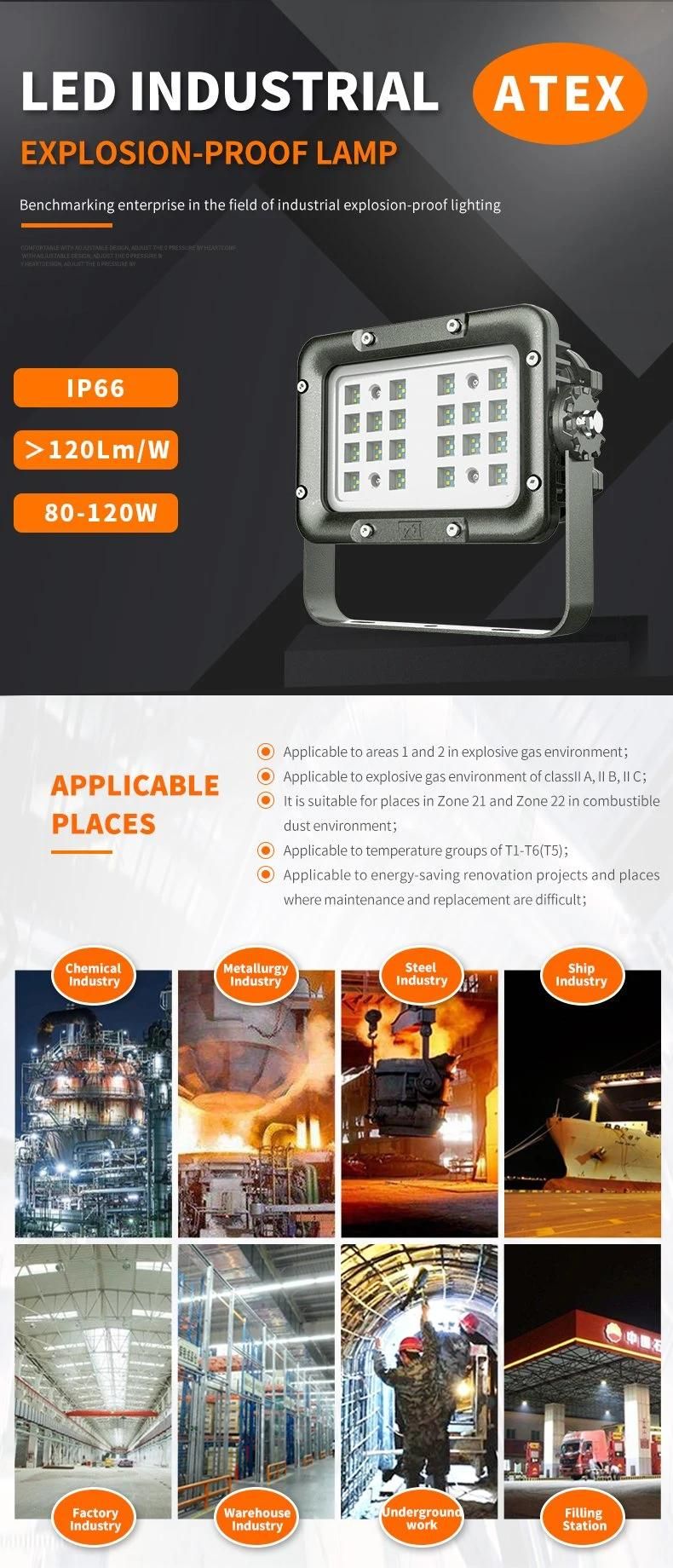Class 1 Divison 2 Atex Certified IP66 Station LED Explosion Proof Flood Light