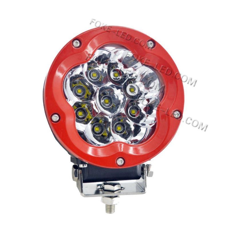 45W Round Projector LED Offroad Work Light Spot Driving Lamp for Offroad ATV SUV Car Truck Boat