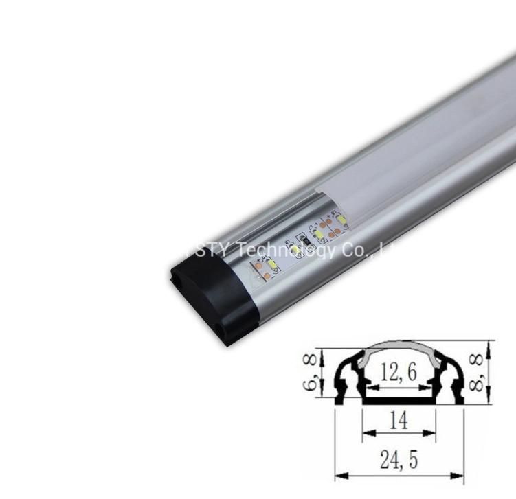 Aluminum Profile Indoor LED Linear Under Cabinet Lamp Used in Kitchen Bedroom Bathroom and Living Room J-1661
