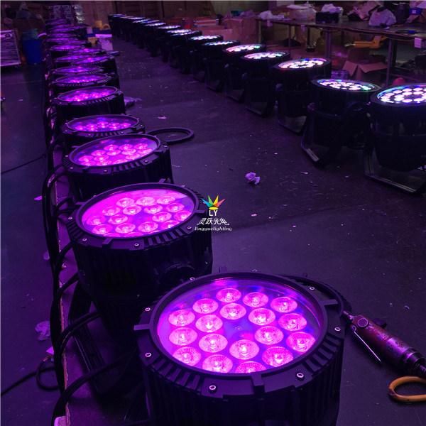 PAR 64 18X18W LED Light RGBWA UV 6in1 DMX512 LED PAR Can