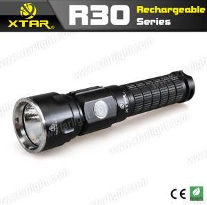 Innovative High Quality LED Rechargeable Flashlight for Daily Use, Camping, Travel (XTAR R30)