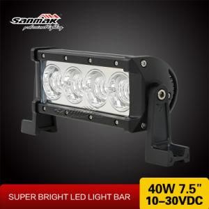 7.5 Inch 40W CREE LED Light Bar for Offroad