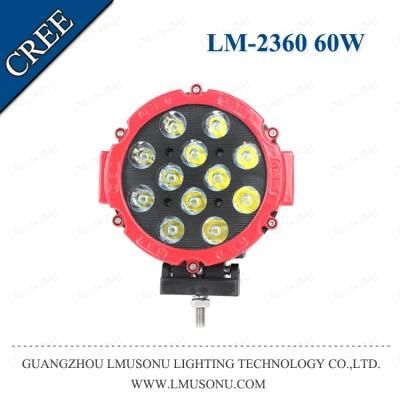 4X4 Auto 6.3&quot; LED Flood Work Light off Road Combo 60W Heavy Duty Driving Light Offroad Truck SUV