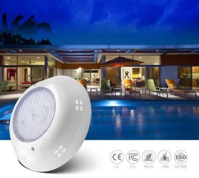 RGB Switch Control Changing Color Plastic Shell AC12V 25W Vinyl Swimming Pool LED Lighting