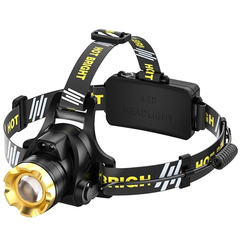 LED Headlamp Professional Fishing Hunting Head Light 2000lm 500m Shot Range Head Lamp