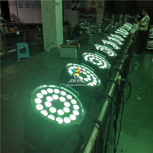 RGBWA UV 6in1 DJ Disco Equipment 24X18W Stage LED PAR Can Lighting
