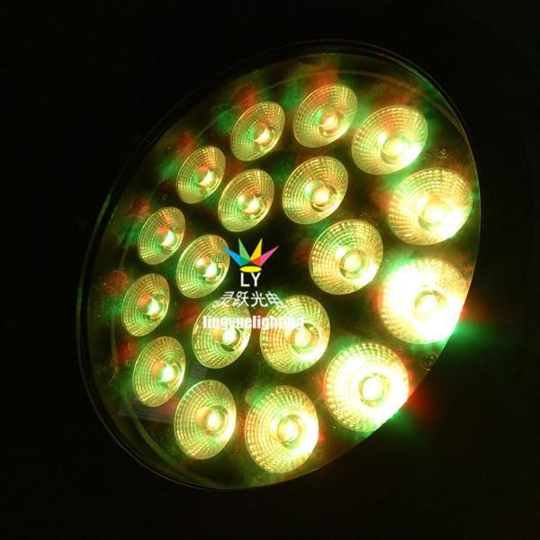 Outdoor DMX Lighting 18X18W 6in1 RGBWA UV LED Flat PAR