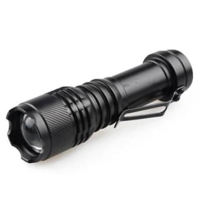 Factory Customize CREE XPE 4W Rechargeable LED Flashlight for Hiking