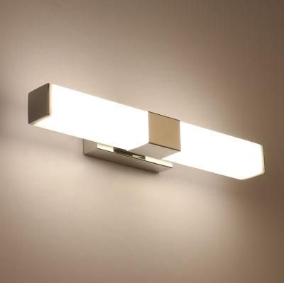 Mirror IP20 10W Modern Chrome Mirror Light Stainless Steel LED for Bedroom/Bathroom/Hotel Mirror Light