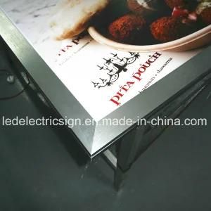 LED Light Box Signs Aluminum Snap Frame Display