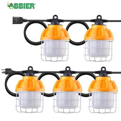100W Construction Rope Lights Construction Site Lamp Temporary Job Site Lighting