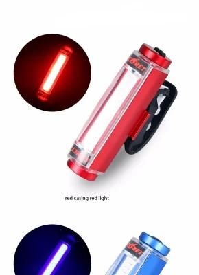 Aluminum COB USB Rechargeable Bicycle Tail 16LED Bike Safety Light