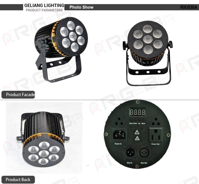 Disco Stage Light PAR36 7LEDs*8W RGBW 4in1 LED PAR Light