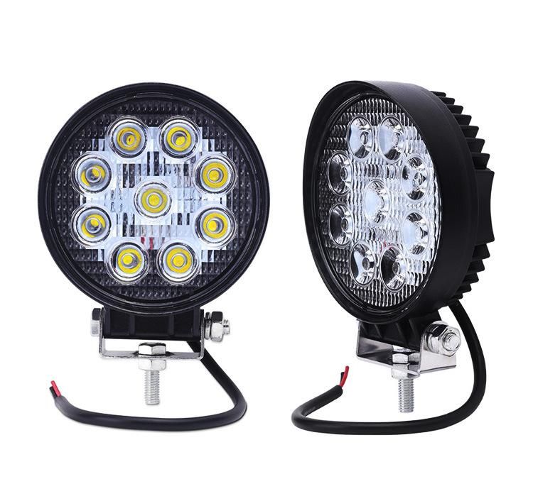 4inch 27W Square Spot Beam LED Work Light for Truck SUV 4X4 4WD Driving Fog Lights 27W Lamp