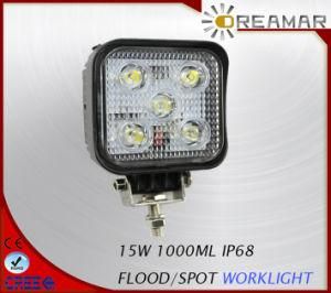 15W 2400lm Auto LED Driving Light for Car, 6000K, IP67, Rhos Ce Approved