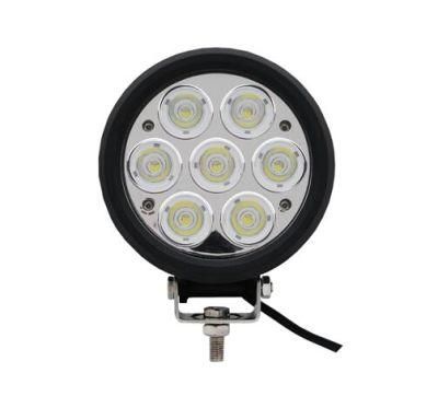 LED off-Road Vehicle Spotlight Car Searchlight Front Bar Roof Modification Light 70W 6 Inch Round Bright Lighting LED Work Light