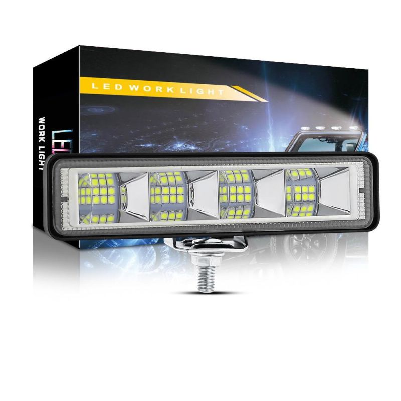 Dxz White 6inch 24LED Wholesale DRL Dual Color White Amber Flush Mount Slim Work Light for Truck 12V 24voffroad Auto Cars
