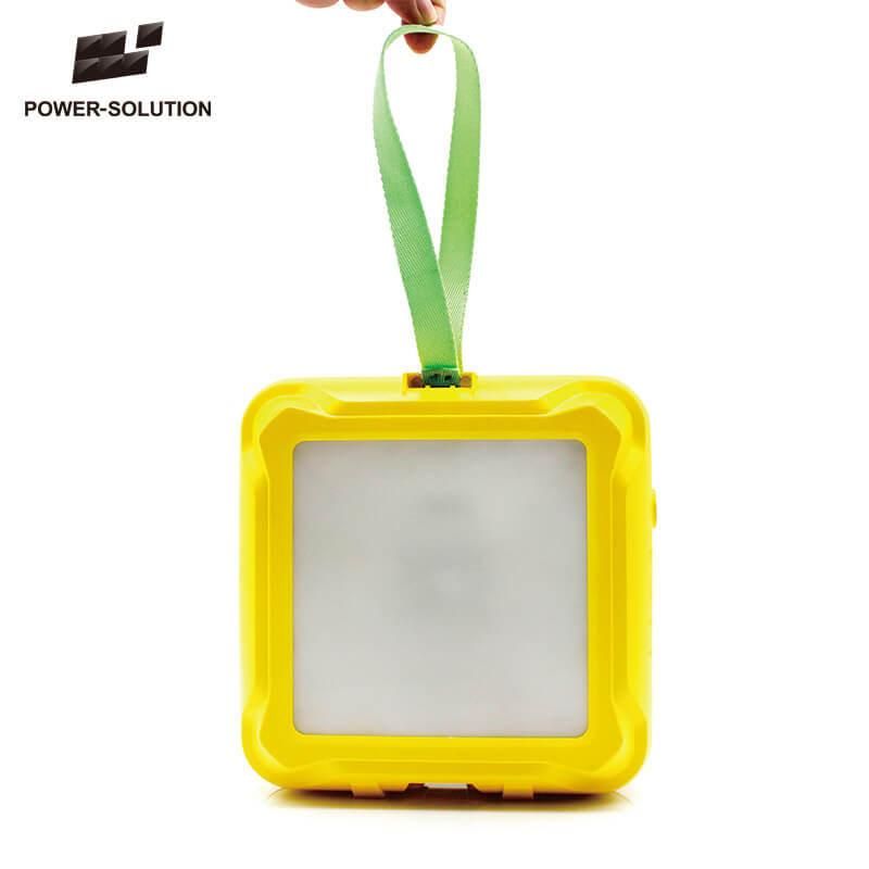 Solar Lantern with Hanging Bulb for Indoor and Outdoor Use