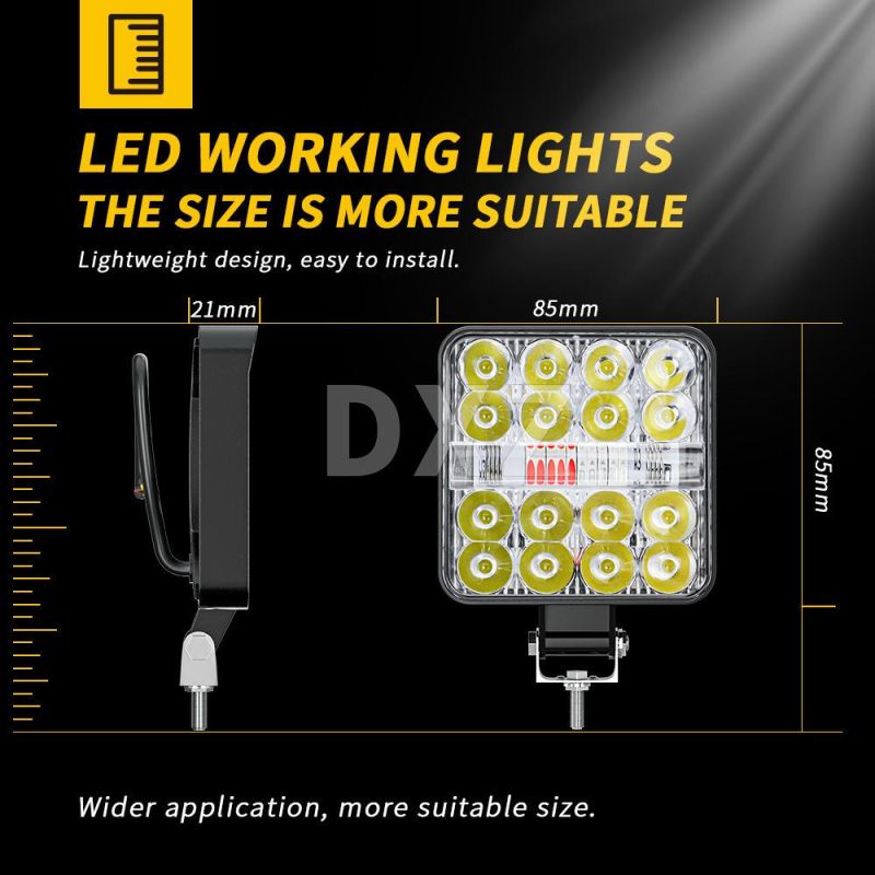 Dxz Private Model 26SMD 78W Square Spotlight Angel Eye DRL for off-Road SUV Truck Lights