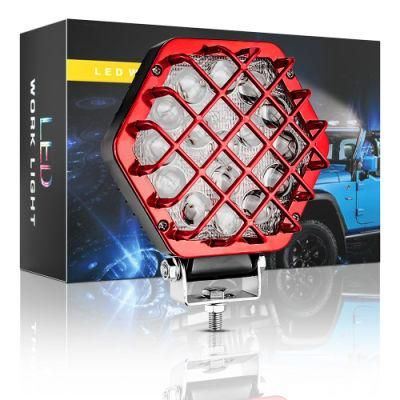 Dxz 5inch 48W 16SMD Working Lamps Driving Lights Auto Lighting System IP67 Waterproof Spotlight