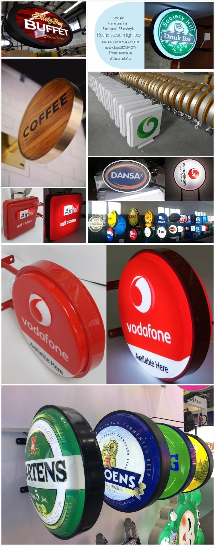 Outdoor Advertising LED Light Box for Chain Store Signage