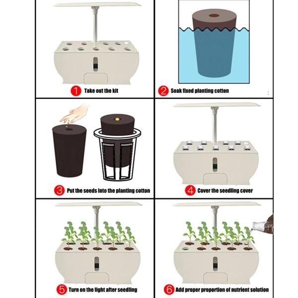 High Quality Smart Garden Indoor Herb Garden Planters Hydroponic Growing System Smart Planter IP65 Greenhouse Home LED Grow Light