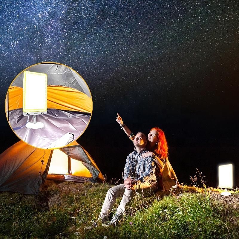 360light Outdoor 12V Rechargeable Portable Magnet Base LED Camping Lantern Night Raod Travel Light
