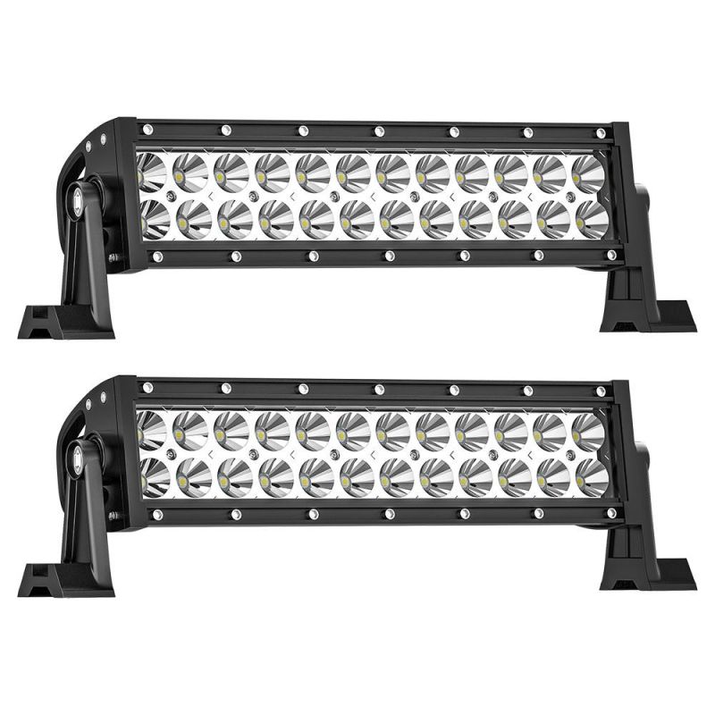 Dxz 24LED 72W/33cm 12V24V DC Bar Light with Bracket for Car Tractor Boat Offroad 4WD 4X4 Truck SUV ATV Driving Illumination Auxiliary Lamp