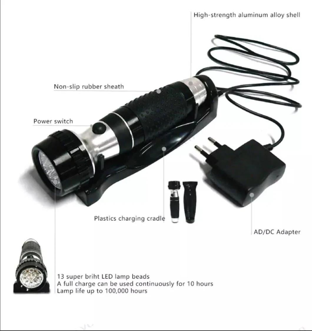 Shenone Waterproof Brightest Emergency Aluminum Rechargeable Handheld Hotel Flashlight