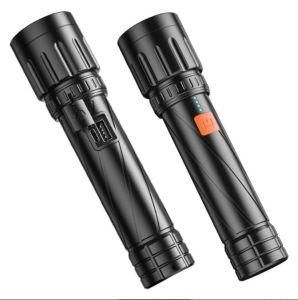New LED Strong Light Flashlight Wholesale Type-C Charging P70 Zoom Emergency Multifunctional Outdoor Flashlight with Battery