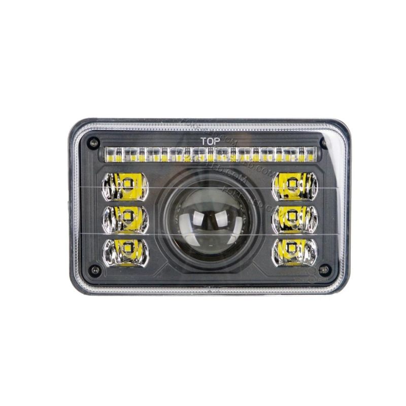 Multi Bracket Mounting E-MARK ECE 69W High Low Beam with Drltractor Light LED Agricultural Headlight