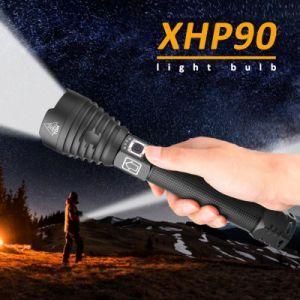 High Power Rechargeable Torch 18650 26650 Battery Power Xhp90 LED Flashlights