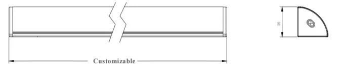 12/24V LED Shelf Light with Aluminum Profile V-Shape