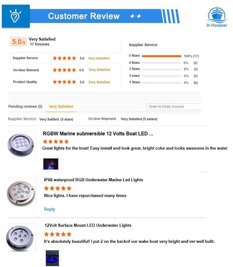 12V Underwater Light Fixture Boat IP68 RGB LED Underwater Light