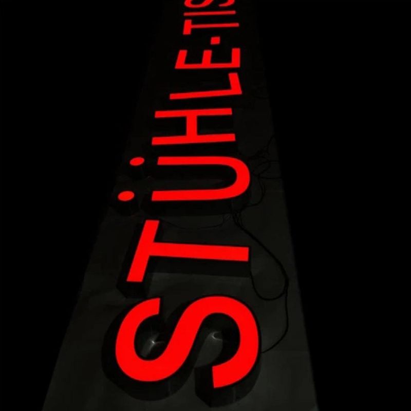Dear Manufactured Custom 3D Logo LED Sign Acrylic Letters Advertising LED Sign