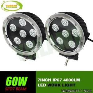 7inch 60W CREE LEDs Auto Working Lamp LED Work Light