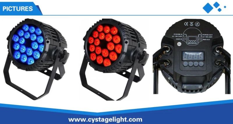 18X10W RGBW 4in1 LED Outdoor Waterproof PAR 64 Can Light