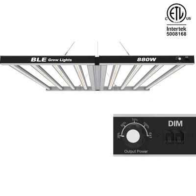 Factory Wholesale ETL Listed Hydroponics Knob Dimming High Ppfd COB LED Dimmable Samsung Lm301b Plant Grow Light LED 880W