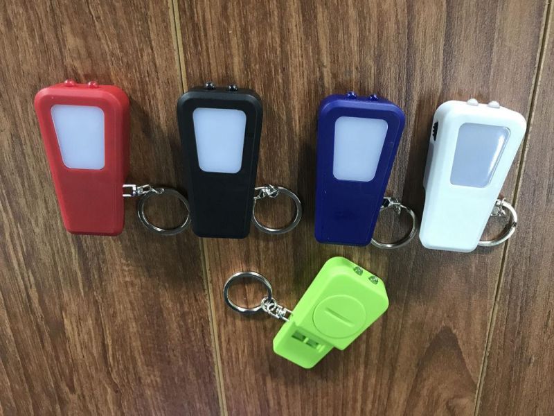 Promotion Gift LED Flashlgiht Keychain with Whistle
