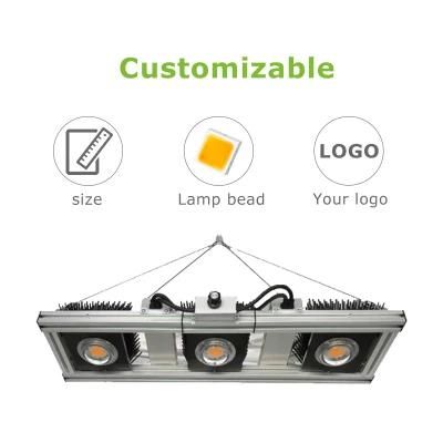 Full Spectrum 3 Year Warranty 2.8 Umol/J Commercial COB 450W LED Grow Light