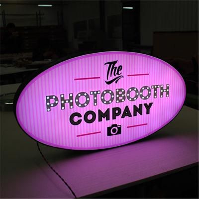 Customized Metal Full Illuminated Light Box Blade Sign Outdoor Use