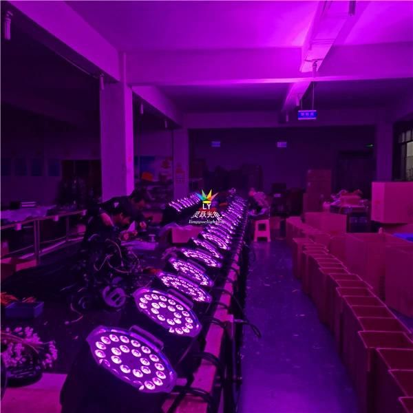 24PCS 18W Rgbwuv 6in1 LED PAR Stage Lighting Equipment for Event