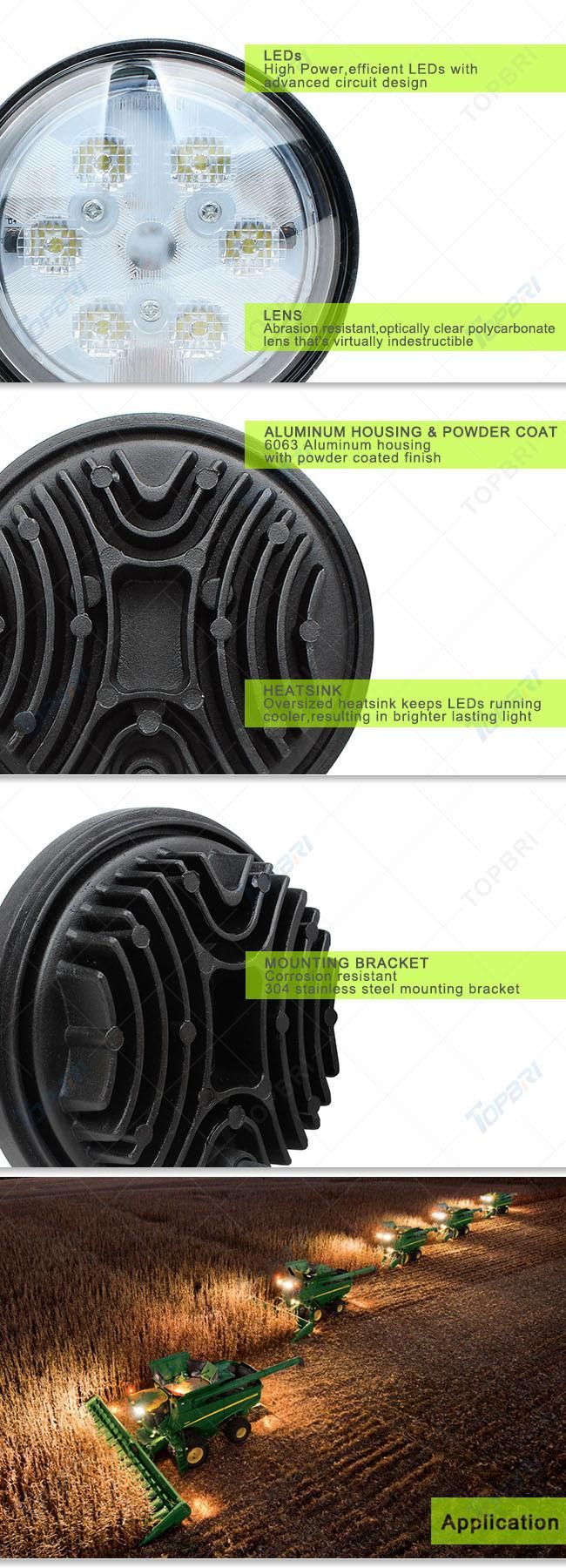 4.5inch 18W CREE LED Work Lights for Farm Tractors Trucks