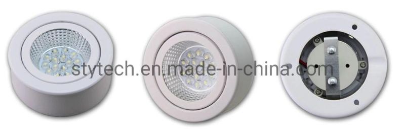 1W Surface Mount Under Cabinet Puck Light for Kitchen/Closet/Wardrobe/ Showroom/Under Counter