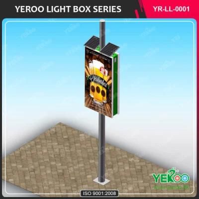 High Quality Aluminum Street Light Poles Advertising Lamp Post Light Box