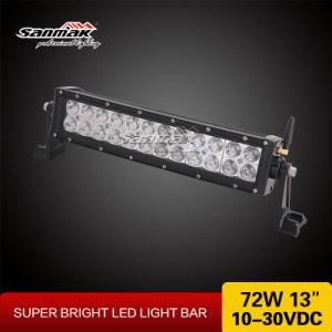 13.5inch CREE Remote Strobe Flashlight Curved LED Light Bar