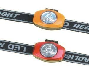 3LED Cr2032 Button Battery Head Light for Camping (MC1020)