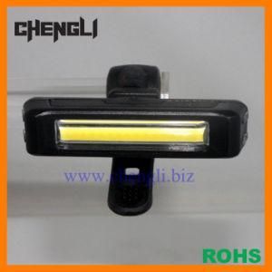 Chengli 100lumens USB COB White LED Bike Light with Rechargeable Lithium Polymer Battery (LA1228A)