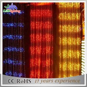 Outdoor/Indoor Christmas Decoration Blue LED Fairy Curtain Light